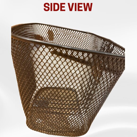 Medline Large Wire Storage Basket Black Mesh NEW w/ Hardware - Picture 6 of 17